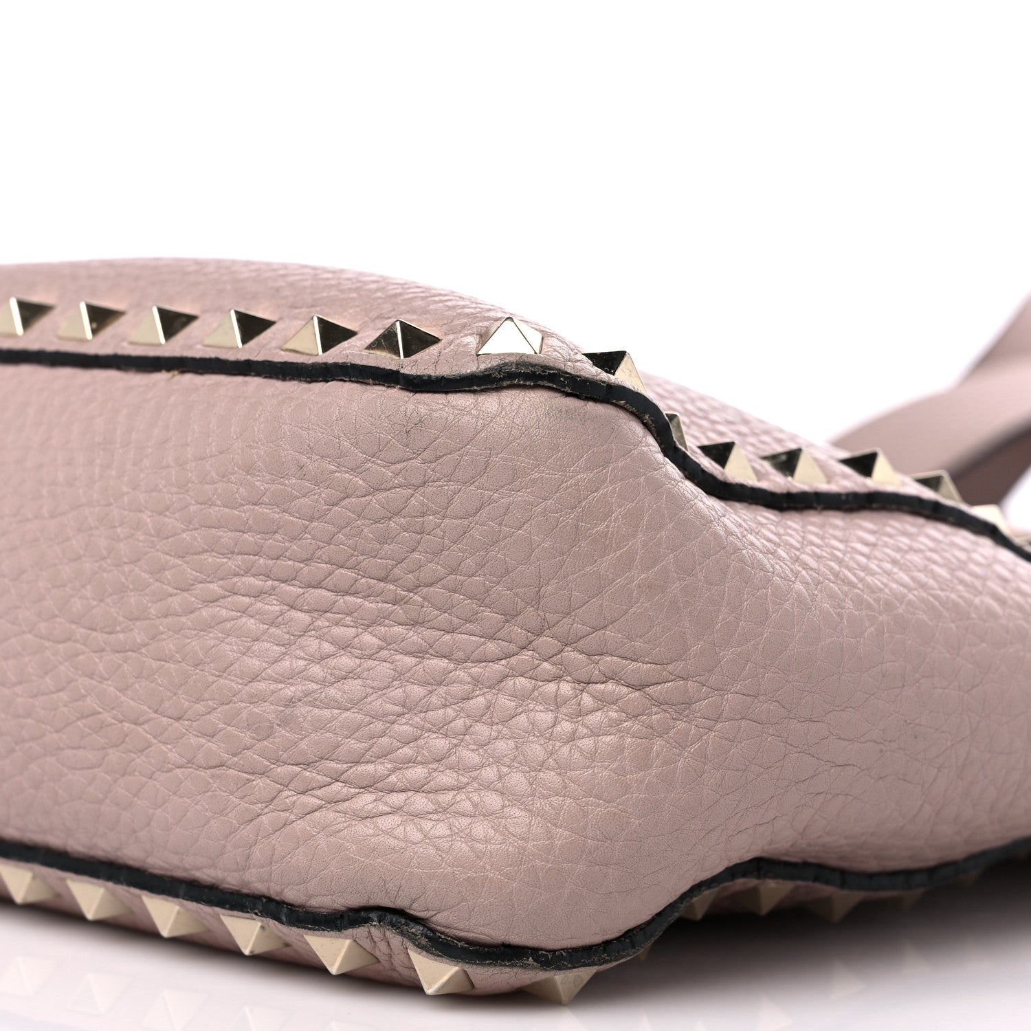 Valentino Garavani Pebbled Calfskin Small Rockstud Flip-Lock Messenger Bag Water Rose 8 of 13