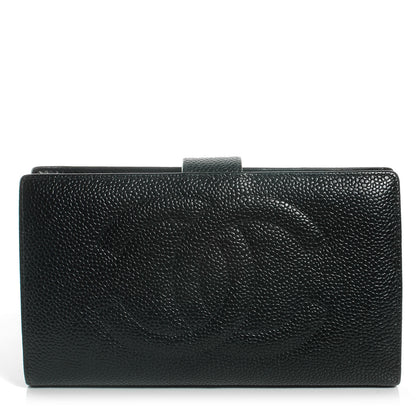 Chanel Caviar CC Wallet Clutch Black 1 of 9