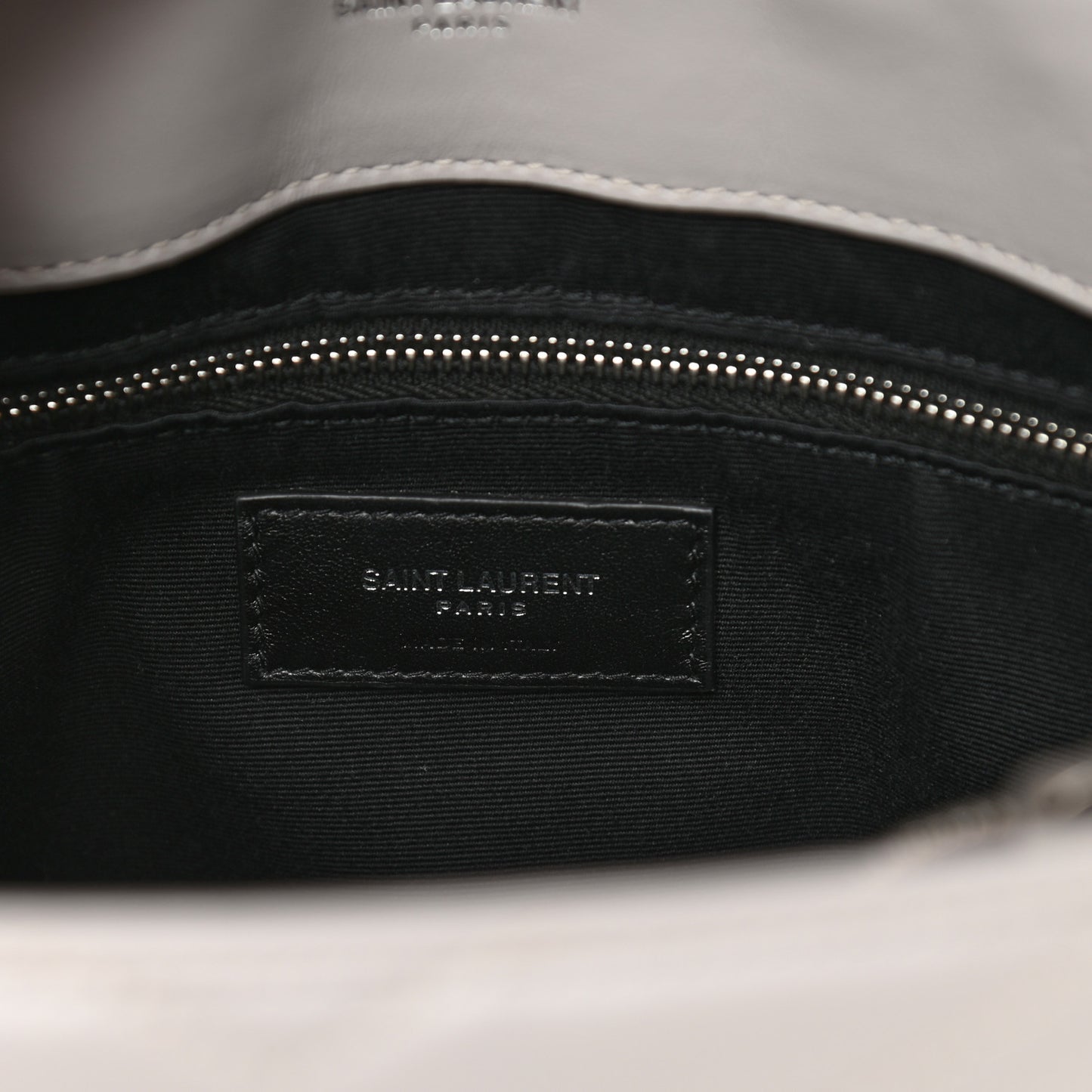 Calfskin Y Quilted Monogram Medium Loulou Chain Satchel Granite