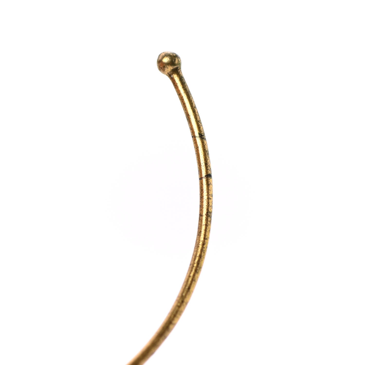 Christian Dior Metal J'Adior Hoop Earrings Aged Gold 5 of 6