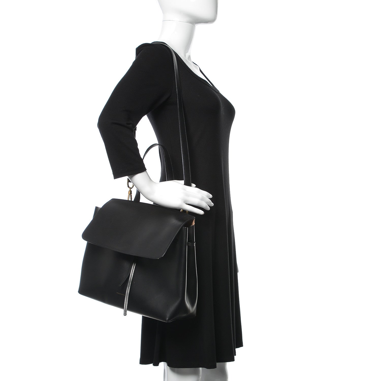 Mansur Gavriel Calfskin Lady Bag Black Ballerina 2 of 8