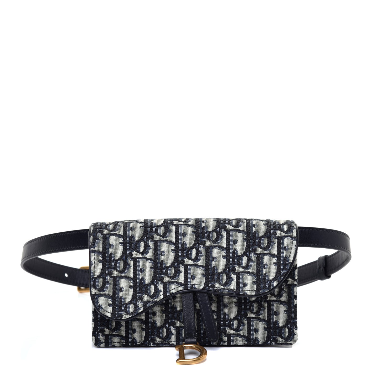Oblique Saddle Belt Bag Blue