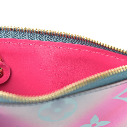 Louis Vuitton Metallic Vernis Degrade Key Pouch Blue Pink 5 of 6