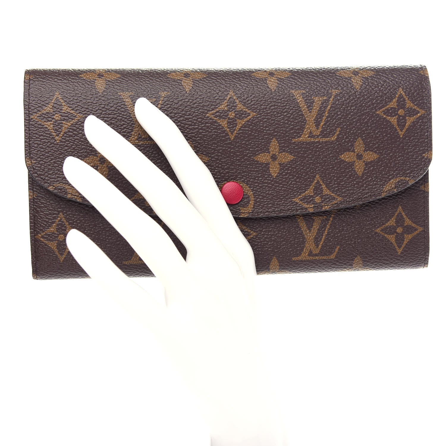 Louis Vuitton Monogram Emilie Wallet Fuchsia 2 of 8
