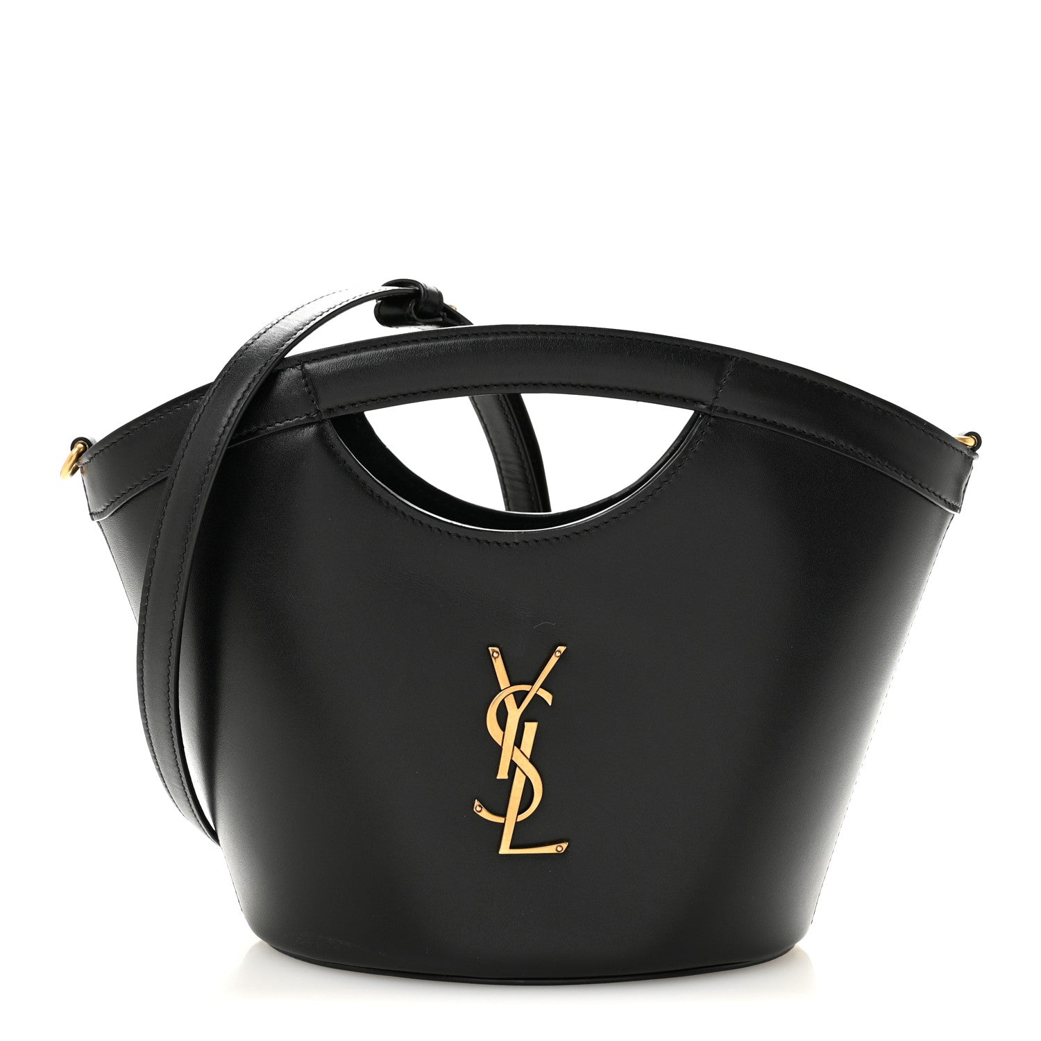 Saint Laurent Calfskin Mini Celia Tote Black 1 of 10