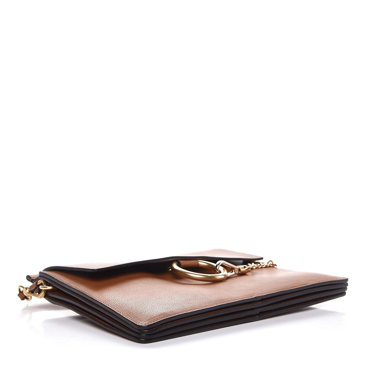 Goatskin Medium Faye Shoulder Bag Caramel