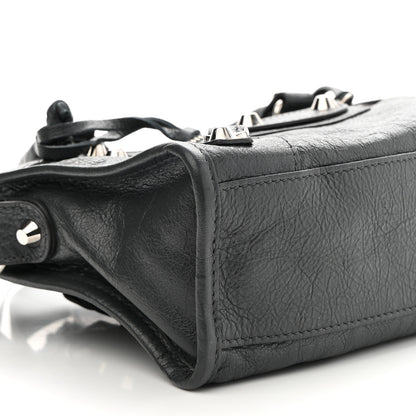 Balenciaga Agneau Classic Silver Hardware Mini City Gris Fossile 8 of 9