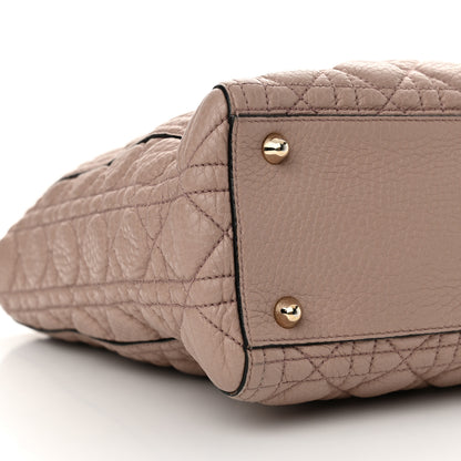 Christian Dior Grained Calfskin Cannage Large Lady Dior Light Pink 9 of 10