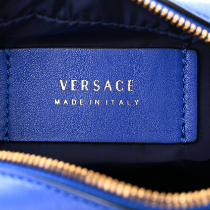 Versace Calfskin Mini La Medusa Messenger Bag Blue 6 of 9