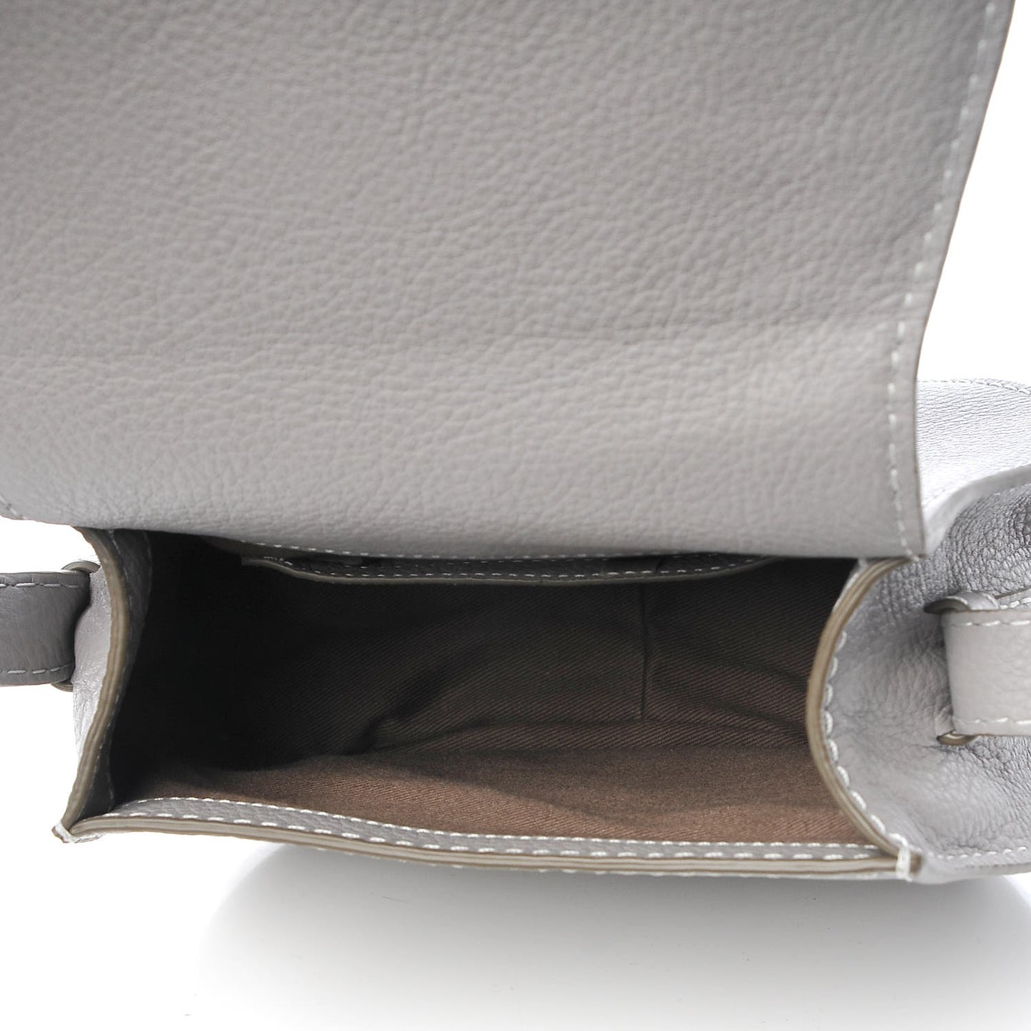 Calfskin Mini Marcie Round Crossbody Bag Cashmere Grey