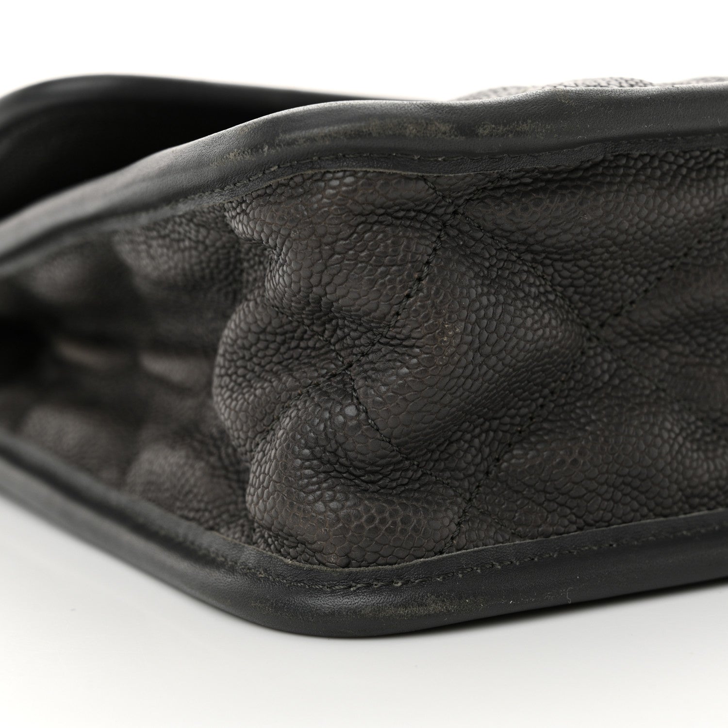 Chanel Caviar Quilted Large French Riviera Flap Dark Grey 9 of 12