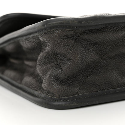 Chanel Caviar Quilted Large French Riviera Flap Dark Grey 9 of 12