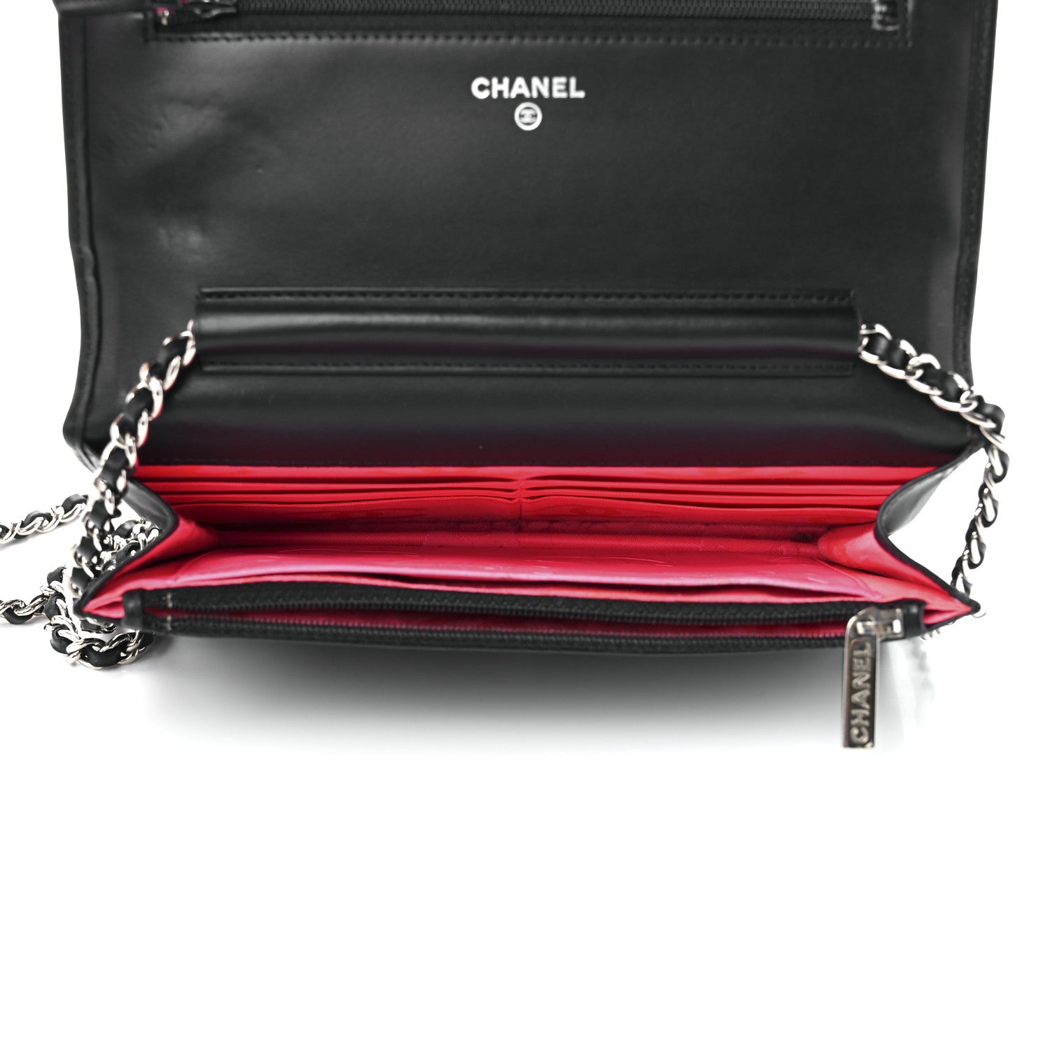 Chanel Calfskin Quilted Cambon Wallet On Chain WOC Black 5 of 12