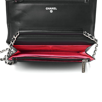 Chanel Calfskin Quilted Cambon Wallet On Chain WOC Black 5 of 12