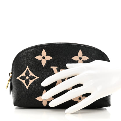 Louis Vuitton Empreinte Monogram Giant Cosmetic Pouch Black Beige 2 of 6