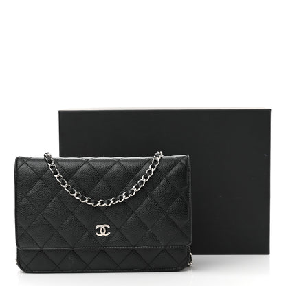 Chanel Caviar Quilted Wallet On Chain WOC Black 13 of 13