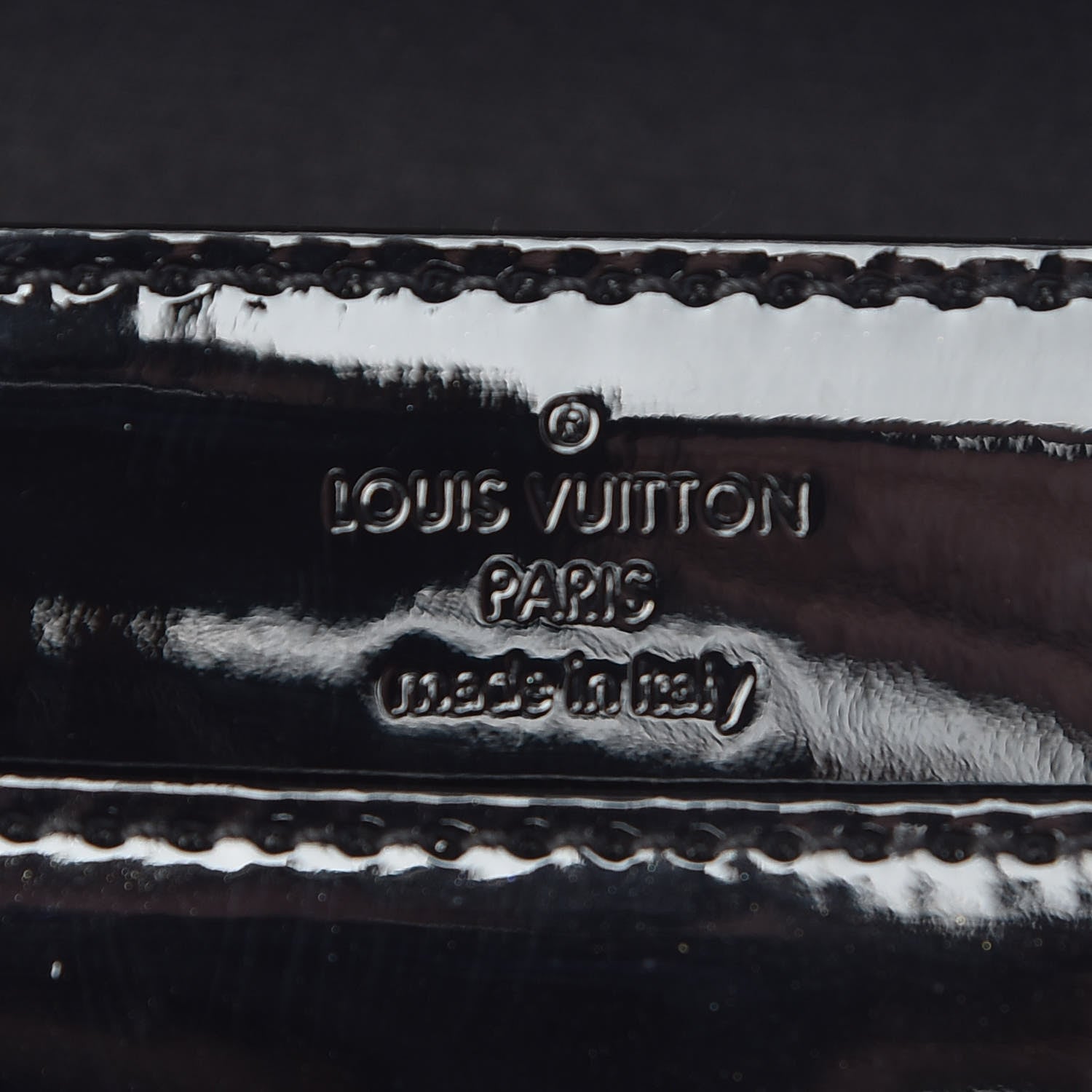 Louis Vuitton Patent Neo Sobe Louise EW Clutch Black 6 of 9