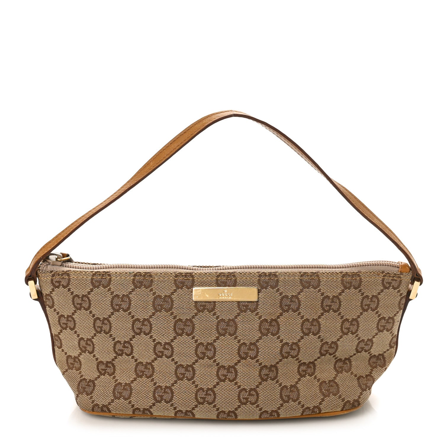 Gucci Monogram Boat Pochette Brown 1 of 12
