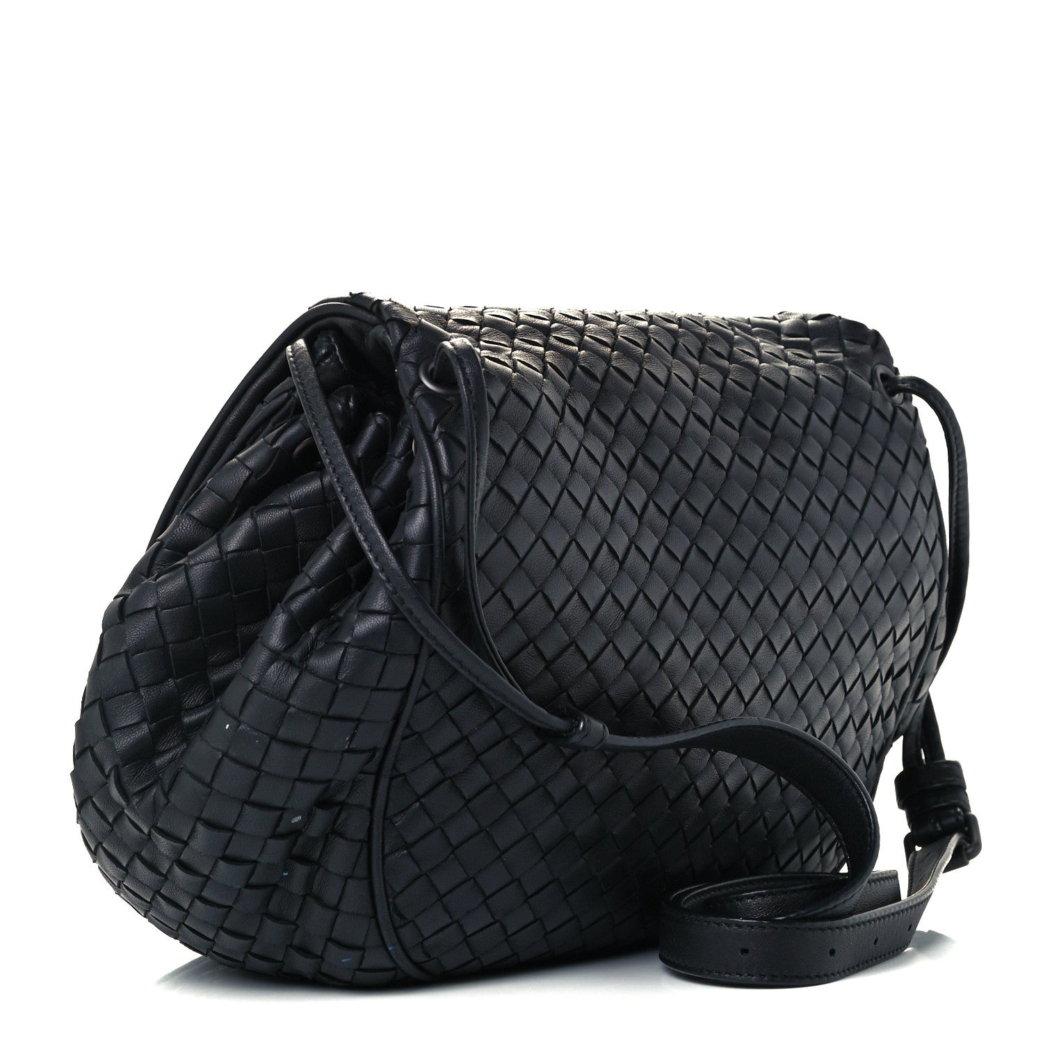 Bottega Veneta Nappa Intrecciato Message Bag Black 2 of 11