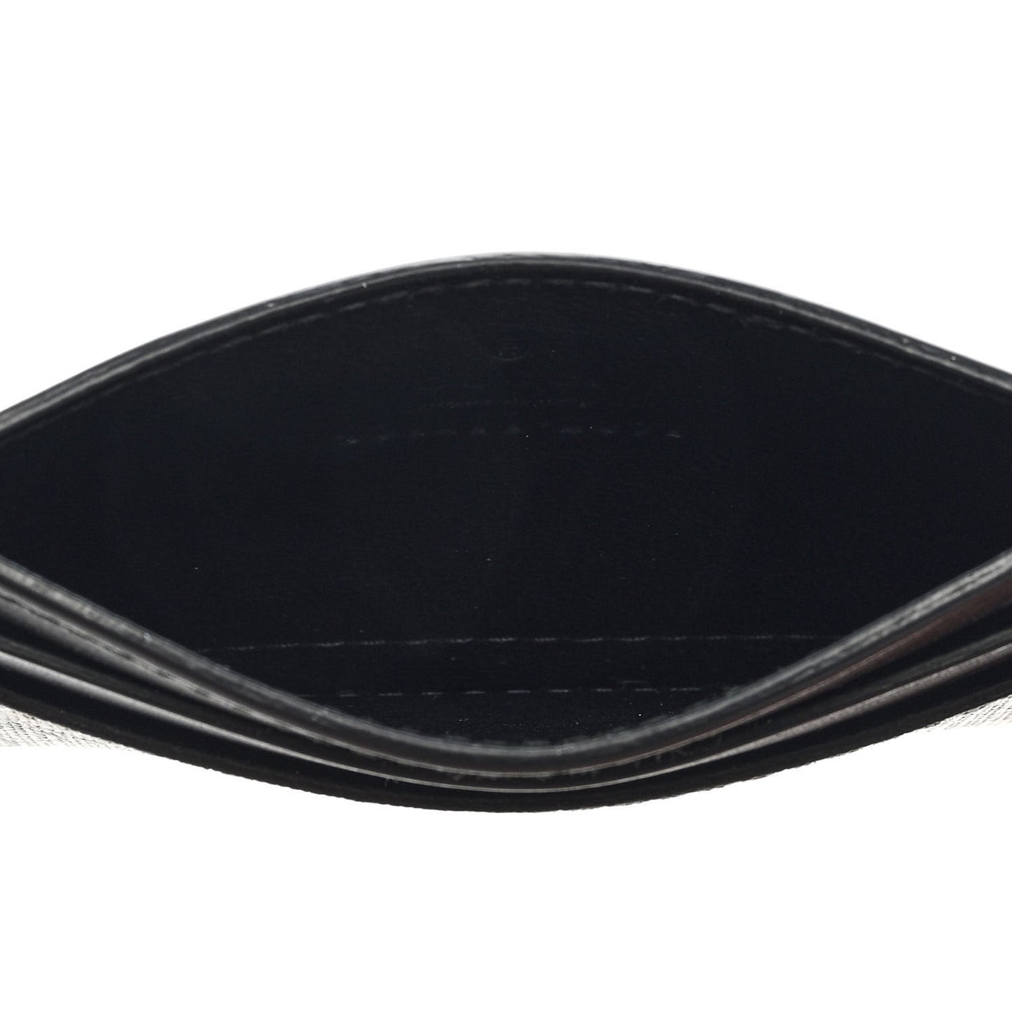 GG Supreme Monogram Bee Print Card Holder Black