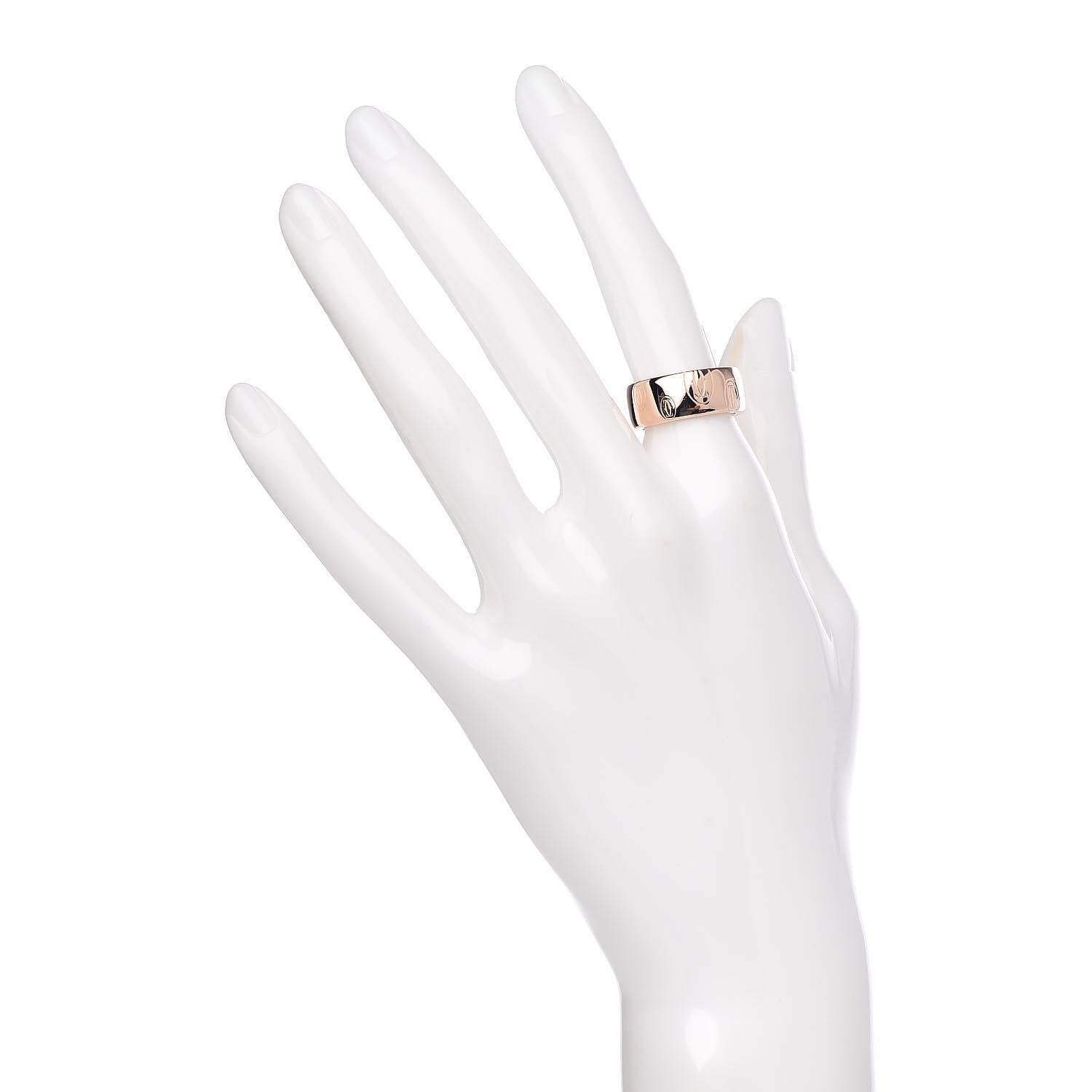 Cartier 18K Pink Gold 8mm Happy Birthday Band Ring 51 5.75 2 of 4
