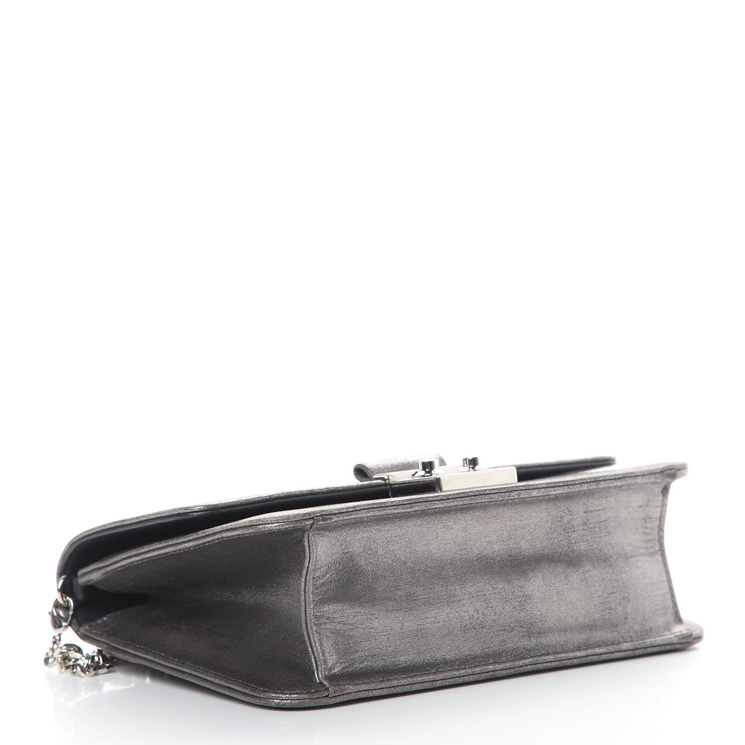 Christian Dior Metallic Brushed Calfskin Miss Dior Promenade Pouch Gunmetal 4 of 21