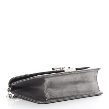 Christian Dior Metallic Brushed Calfskin Miss Dior Promenade Pouch Gunmetal 4 of 21