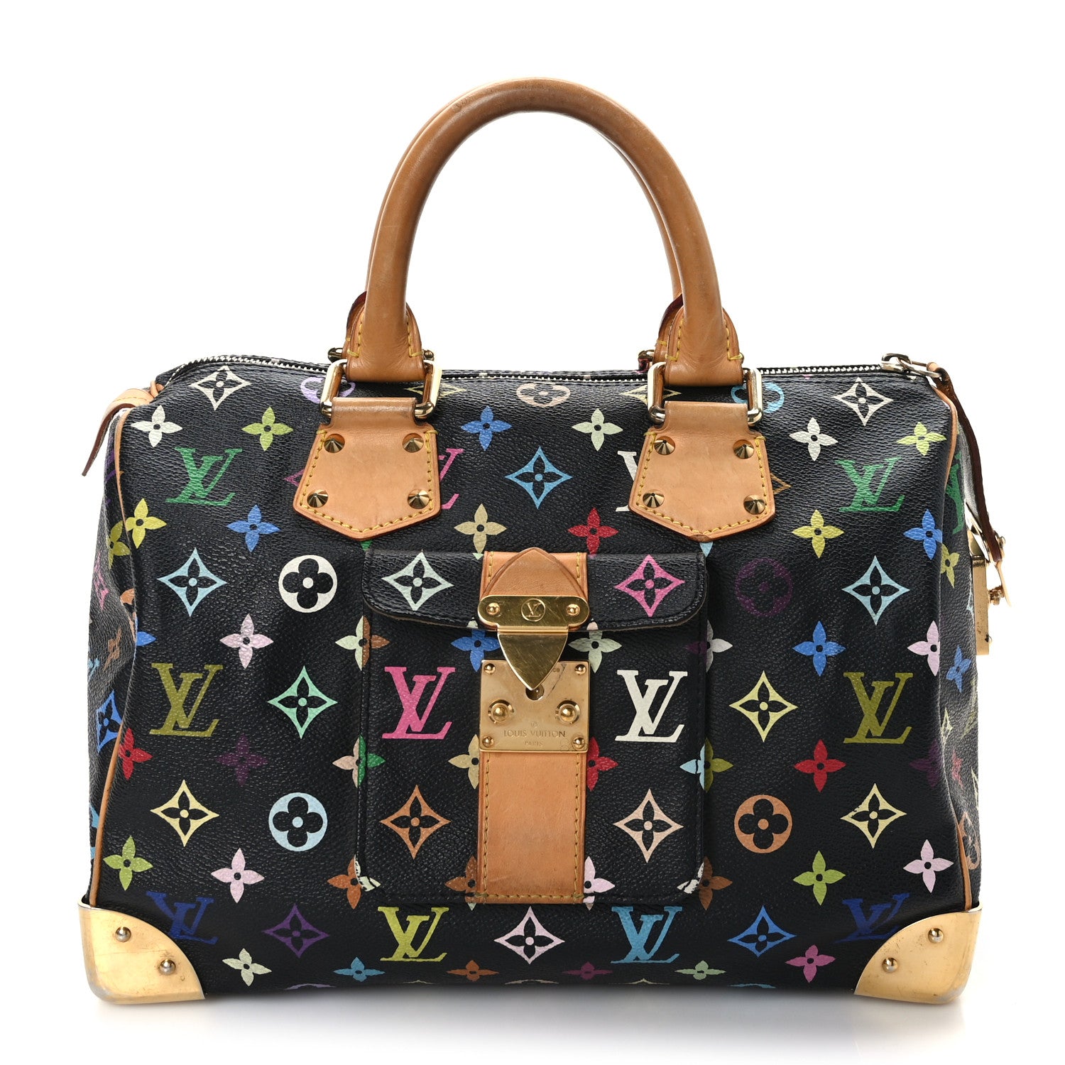 Louis Vuitton Monogram Multicolor Speedy 30 Black 1 of 10