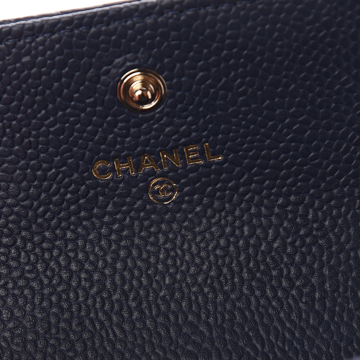 Chanel Caviar Quilted Boy Flap Card Holder Navy 5 of 7