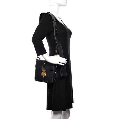 Christian Dior Calfskin Studded Square Dioraddict Flap Black 2 of 10