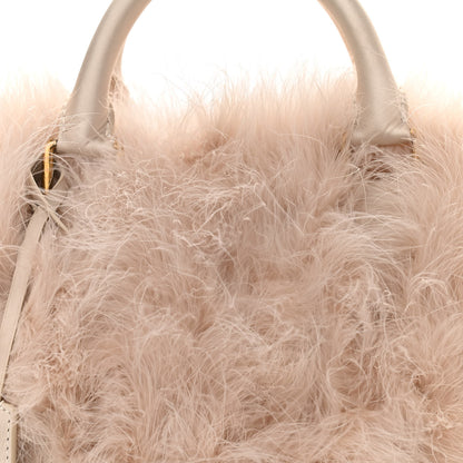 Louis Vuitton Ostrich Feather Speedy 30 Beige 6 of 8