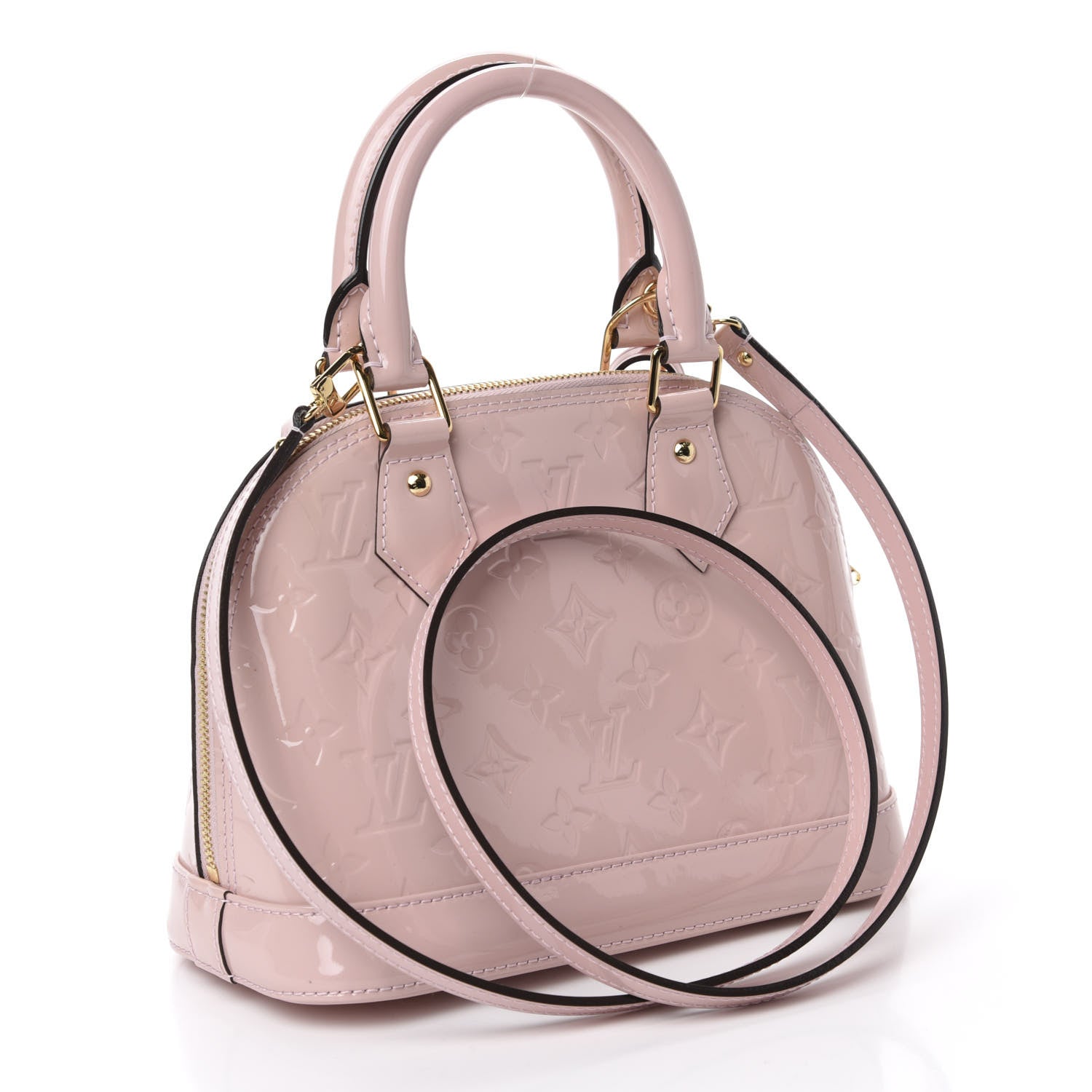 Louis Vuitton Vernis Alma BB Rose Ballerine 3 of 11