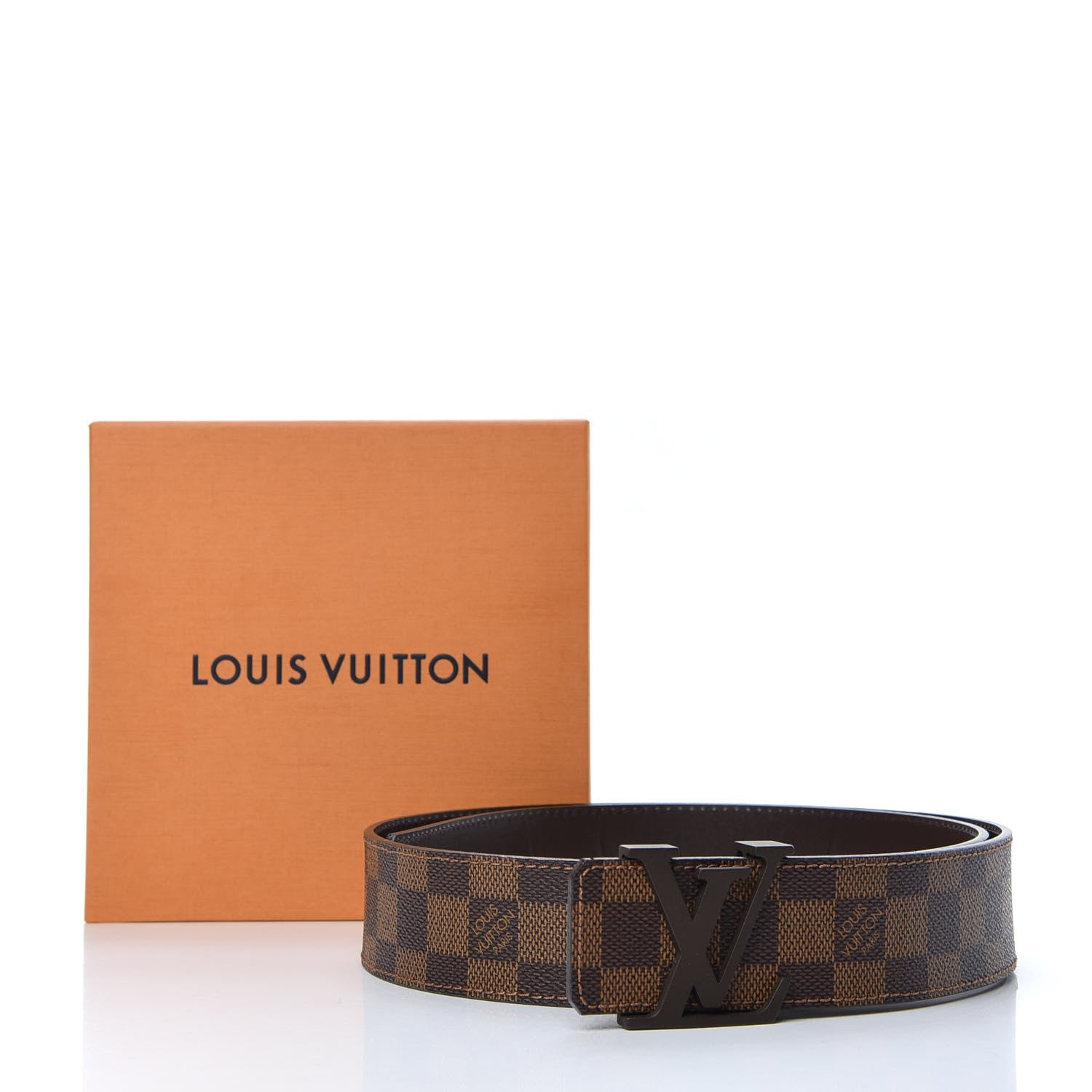Louis Vuitton Damier Ebene 40mm LV Initiales Belt 90 36 6 of 6