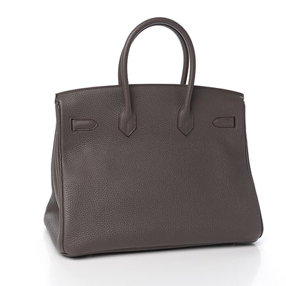 Hermes Togo Birkin 35 Etain 2 of 32