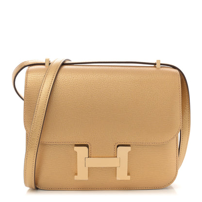 Hermes Metallic Chevre Chamkilight Constance 18 Doré 1 of 13
