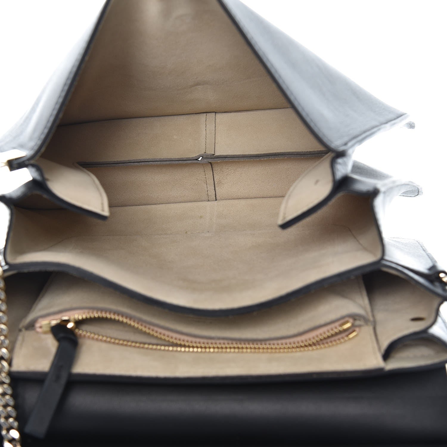 Chloe Suede Calfskin Medium Faye Shoulder Bag Black 5 of 9