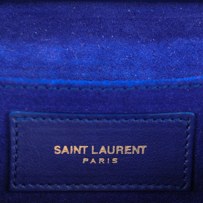 Saint Laurent Calfskin Small Classic Y Satchel Blue 6 of 7