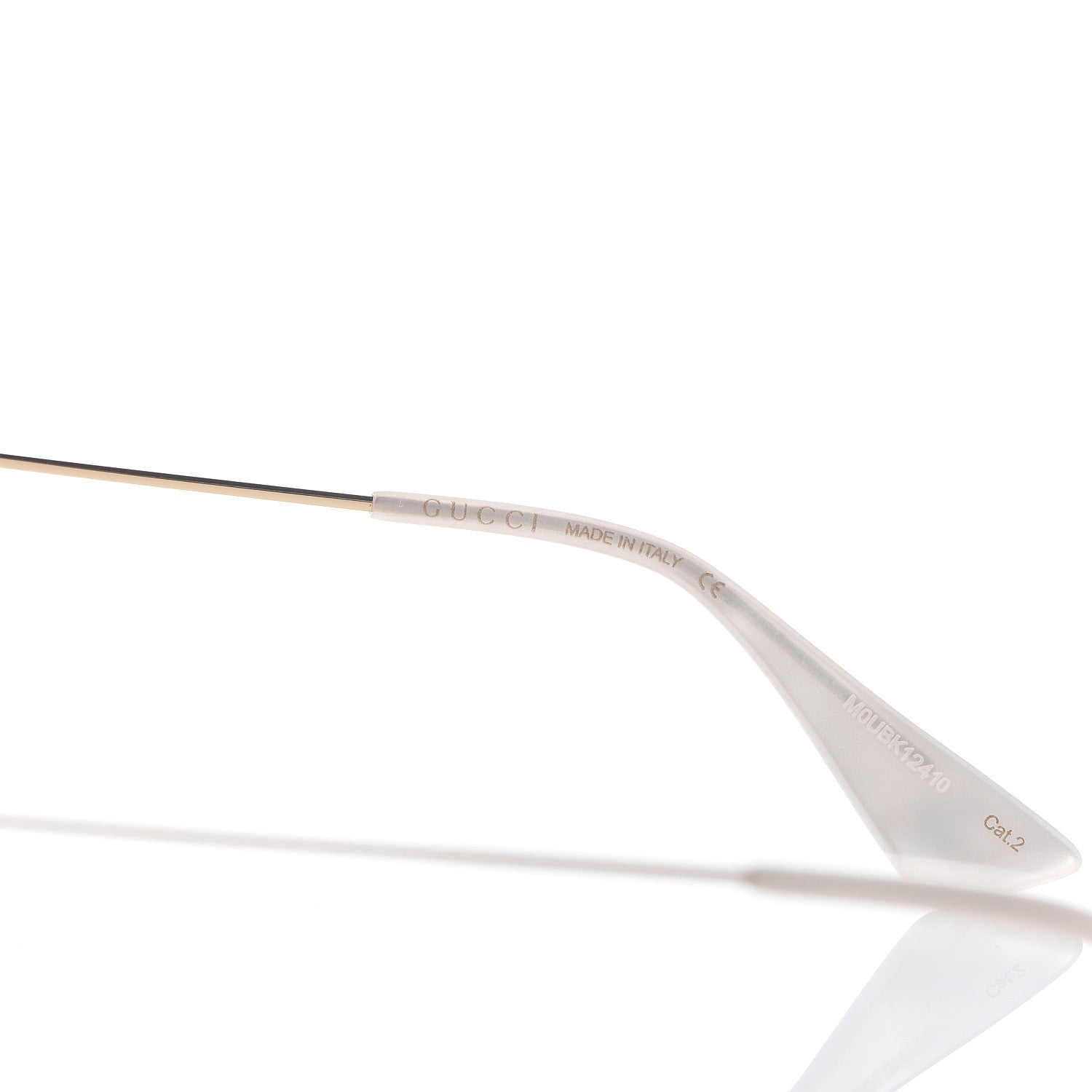 Gucci Pearl Cat Eye Sunglasses GG0212S Black 6 of 7