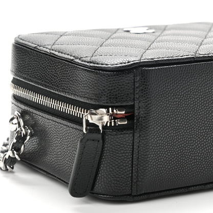 Chanel Caviar Quilted CC Vanity Case With Chain Black 9 of 11