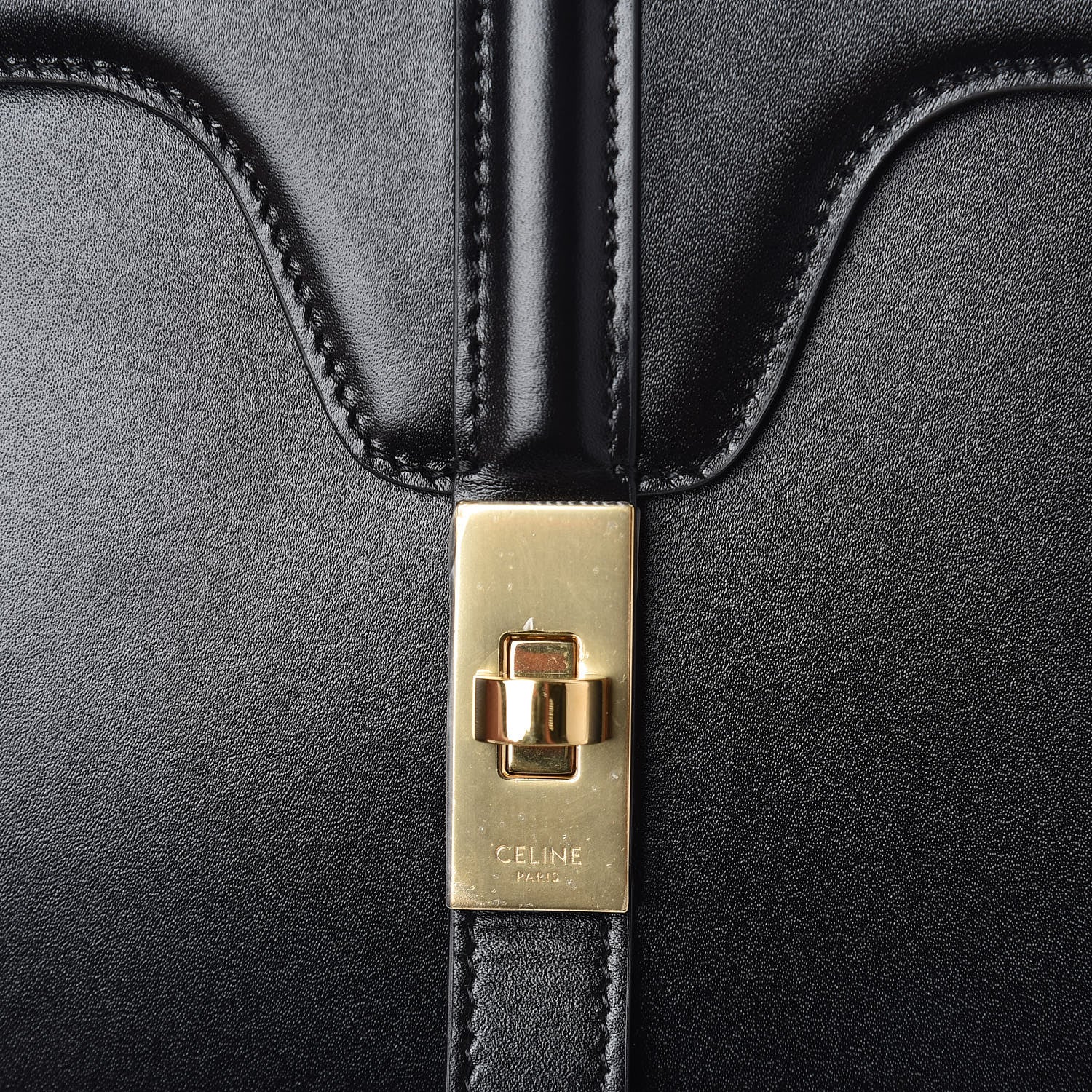 Celine Satinated Calfskin Besace 16 Black 12 of 12