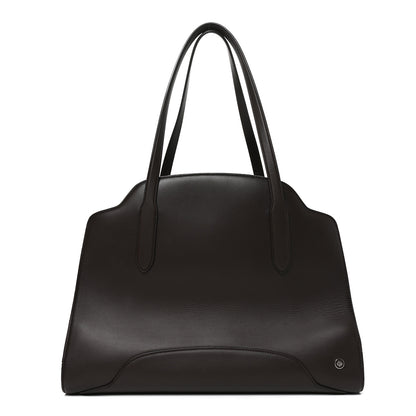 Loro Piana Smooth Calfskin Large Sesia Dark Brown 1 of 9