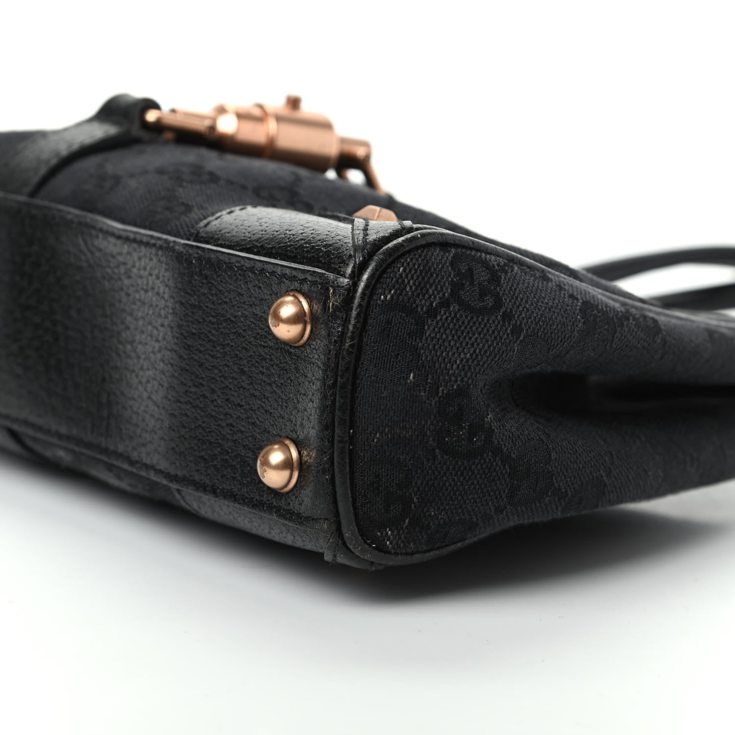 Gucci Monogram Jackie O Hobo Black 7 of 9
