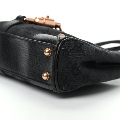 Gucci Monogram Jackie O Hobo Black 7 of 9