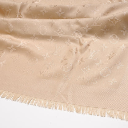 Louis Vuitton Silk Wool Monogram Shawl Dune 3 of 4