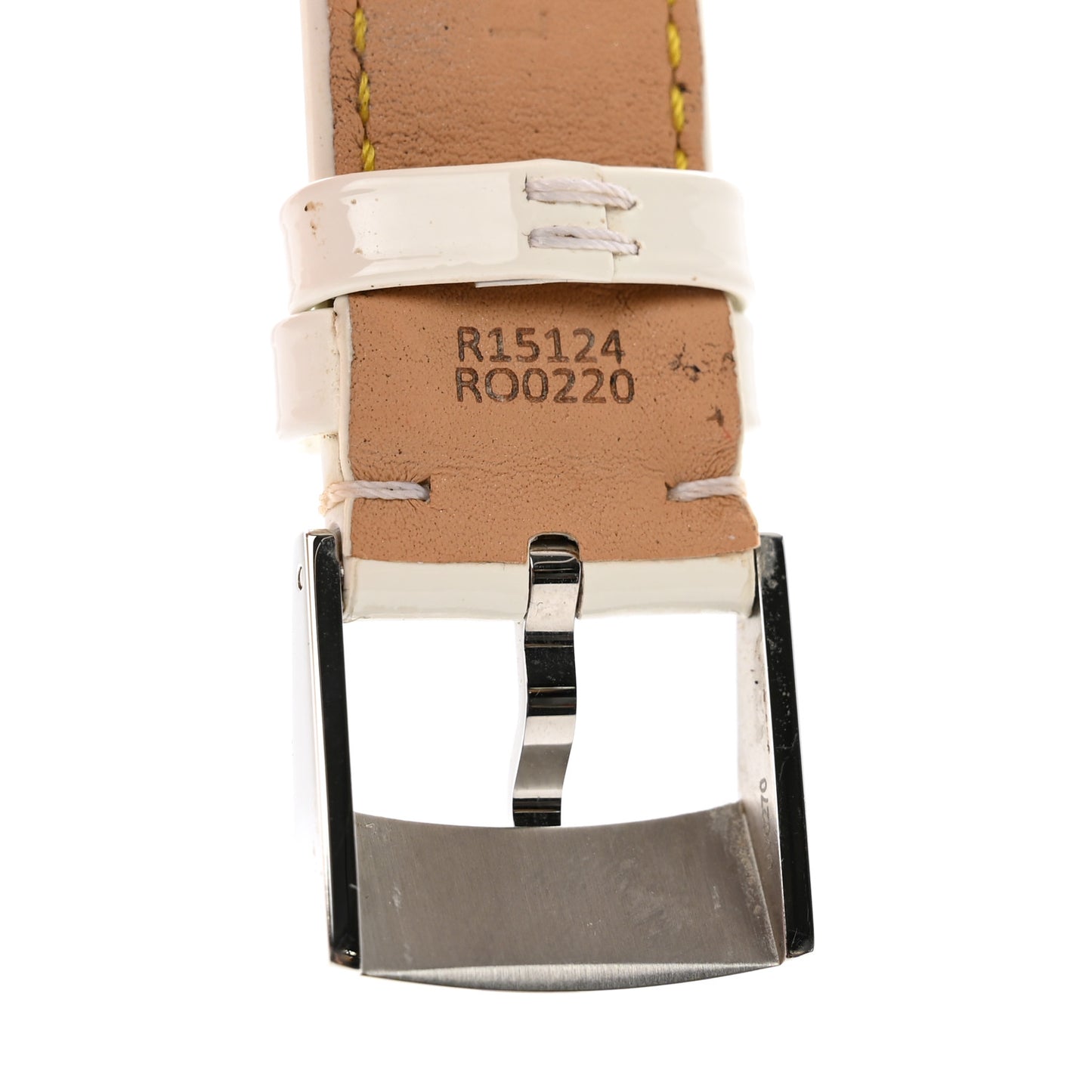 Vernis Tambour 10mm Watch Strap White