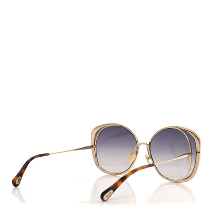 Chloe Oversized Round Novelty Sunglasses CH0036S Gold Havana 4 of 8