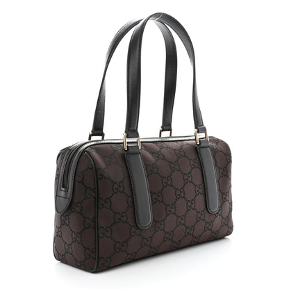 Gucci Nylon Monogram Small Boston Dark Brown 3 of 10