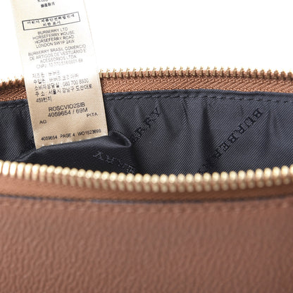 Burberry Haymarket Check Peyton Crossbody Clutch Bag Toffee 8 of 11