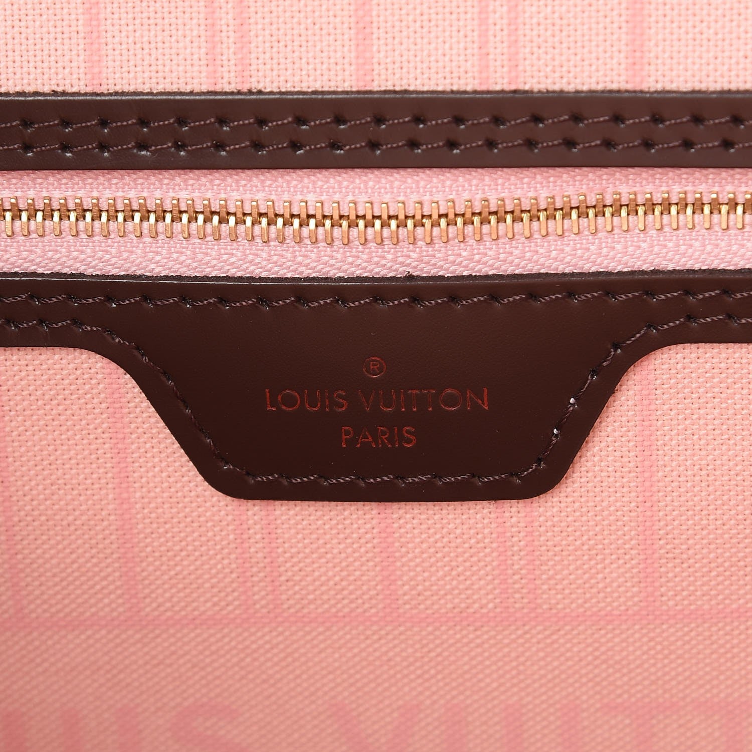 Louis Vuitton Damier Ebene Neo Neverfull MM Rose Ballerine 6 of 8