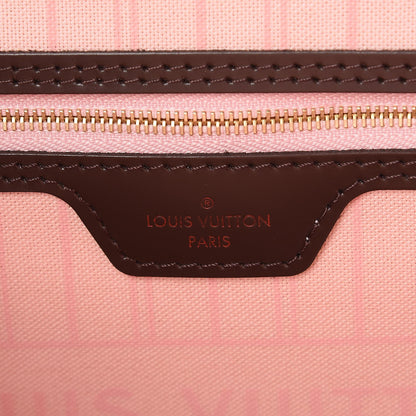 Louis Vuitton Damier Ebene Neo Neverfull MM Rose Ballerine 6 of 8